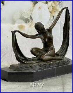 Art Déco Chair Femelle Femme Danseuse Bronze Marbre Statue Sculpture Collection Art Déco Chair Femelle Femme Danseuse Bronze Marbre Statue Sculpture Collection