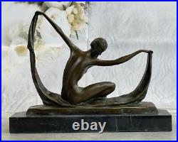 Art Déco Chair Femelle Femme Danseuse Bronze Marbre Statue Sculpture Collection Art Déco Chair Femelle Femme Danseuse Bronze Marbre Statue Sculpture Collection