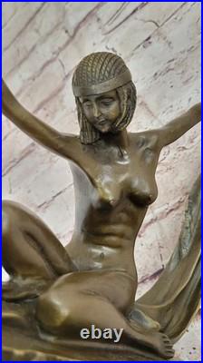Art Déco Chair Femelle Femme Danseuse Bronze Marbre Statue Sculpture Collection