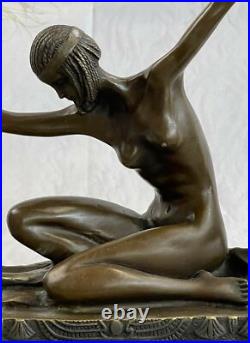 Art Déco Chair Femelle Femme Danseuse Bronze Marbre Statue Sculpture Collection Art Déco Chair Femelle Femme Danseuse Bronze Marbre Statue Sculpture Collection