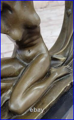 Art Déco Chair Femelle Femme Danseuse Bronze Marbre Statue Sculpture Collection