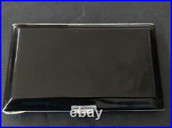 Art Deco Cigarette Case Silver Gold Lacquer Nacre Etui Argent Or Laque Burgaute