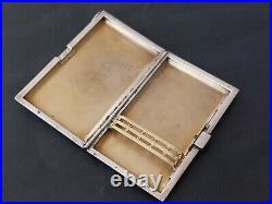 Art Deco Cigarette Case Silver Gold Lacquer Nacre Etui Argent Or Laque Burgaute