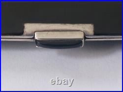 Art Deco Cigarette Case Silver Gold Lacquer Nacre Etui Argent Or Laque Burgaute
