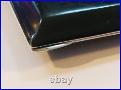 Art Deco Cigarette Case Silver Gold Lacquer Nacre Etui Argent Or Laque Burgaute