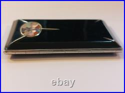 Art Deco Cigarette Case Silver Gold Lacquer Nacre Etui Argent Or Laque Burgaute
