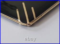 Art Deco Cigarette Case Silver Solid Gold & Enamel Etui Argent Or Laque France