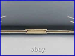 Art Deco Cigarette Case Silver Solid Gold & Enamel Etui Argent Or Laque France