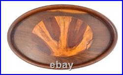 Art Déco Coiffeuse Bois Plateau, Marqueterie Bijoux Boîte, Parfum Atomiseur