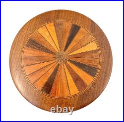 Art Déco Coiffeuse Bois Plateau, Marqueterie Bijoux Boîte, Parfum Atomiseur