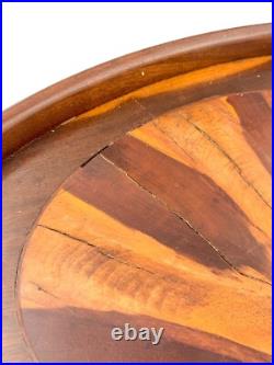 Art Déco Coiffeuse Bois Plateau, Marqueterie Bijoux Boîte, Parfum Atomiseur