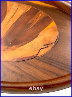 Art Déco Coiffeuse Bois Plateau, Marqueterie Bijoux Boîte, Parfum Atomiseur