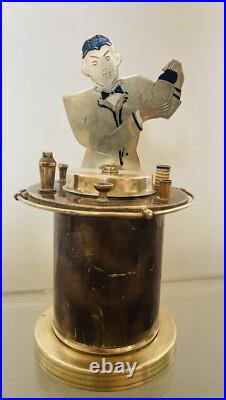 Art Déco Distributeur Cigarettes Barman Bar tender Cigarettes Dispenser Germany