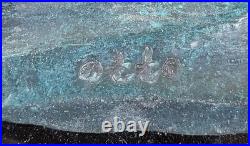 Art Déco Enfants à Jouer Leapfrog Véritable Bronze Sculpture Collection Figurine