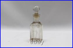 Art Déco Era de Collection Flacon Parfum Old Exquis Découpé Main Verre Bouchon Art Déco Era de Collection Flacon Parfum Old Exquis Découpé Main Verre Bouchon