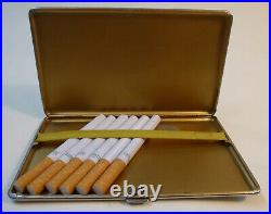 Art Déco Étui à Cigarettes Boîte Chrome Chromé À 1930 pour Filtre de