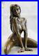 Art-Deco-Fait-de-Collection-Erotique-Nu-Fille-Bronze-Sculpture-Statue-Affaire-01-cw
