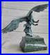 Art-Deco-Fonte-de-Collection-Falcon-Aigle-Bronze-Sculpture-Marbre-Base-Figurine-01-xugo
