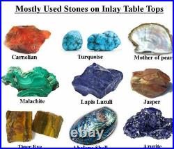 Art Déco Inspiré Marbre Obélisque Ensemble Pierre Gemme Accents 18 Hauteur