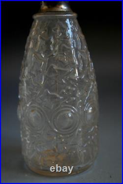 Art Deco Julien Viard Glass Scent Bottle / Atomizer Circa 1930