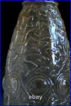 Art Deco Julien Viard Glass Scent Bottle / Atomizer Circa 1930