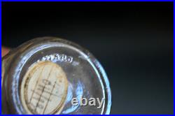 Art Deco Julien Viard Glass Scent Bottle / Atomizer Circa 1930