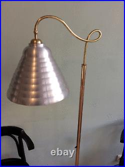 Art Deco Lampe Laiton Lampe de Adjustable Brass Floor Lamp France 1940