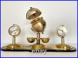 Art Deco Lancel compendium, Barometer + Clock + Globe cigars