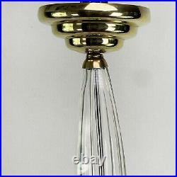 Art Déco Lustre Lampe à Suspension Lampe Plafond Lampe de Plafond Verre & Laiton