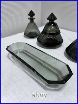 Art Deco Vanity Set 1930s Bohemian Dressing Table Set Art Deco Vanity Set 1930s Bohemian Dressing Table Set