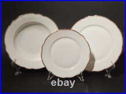 Art Deco Zeh Scherzer Bavaria Service 18 Assiettes Porcelaine Blanche Décor Or Art Deco Zeh Scherzer Bavaria Service 18 Assiettes Porcelaine Blanche Décor Or