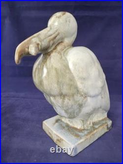 Art Déco, céramique, faïence sculpture oiseau de mer circa 1920