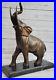 Art-Deco-de-Collection-Elephant-Avec-Coffre-Up-Bronze-Sculpture-Figurine-01-fw