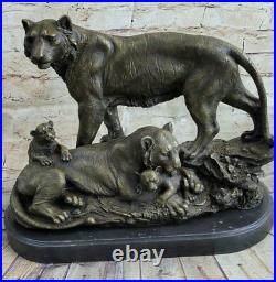 Art Rare Déco Signé Sculptures Original Bronze Williams de Collection Tigre Deal
