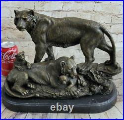 Art Rare Déco Signé Sculptures Original Bronze Williams de Collection Tigre Deal