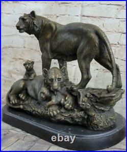 Art Rare Déco Signé Sculptures Original Bronze Williams de Collection Tigre Deal
