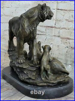 Art Rare Déco Signé Sculptures Original Bronze Williams de Collection Tigre Deal