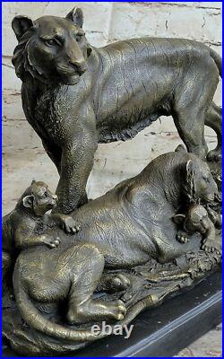 Art Rare Déco Signé Sculptures Original Bronze Williams de Collection Tigre Deal