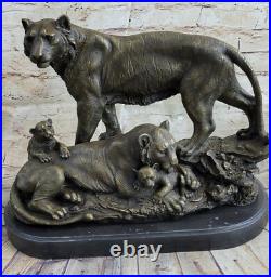 Art Rare Deco Signée Sculptures Original Bronze Williams Collection Tigre Solde