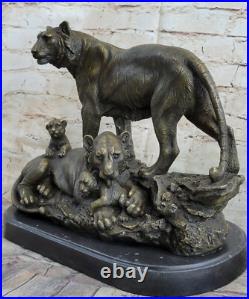 Art Rare Deco Signée Sculptures Original Bronze Williams Collection Tigre Solde