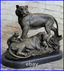 Art Rare Deco Signée Sculptures Original Bronze Williams Collection Tigre Solde