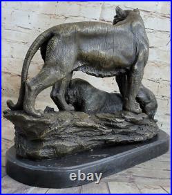 Art Rare Deco Signée Sculptures Original Bronze Williams Collection Tigre Solde