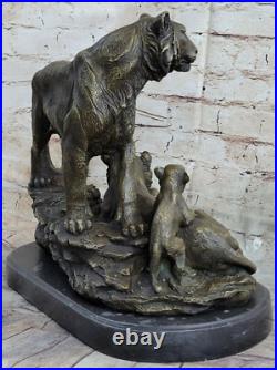 Art Rare Deco Signée Sculptures Original Bronze Williams Collection Tigre Solde