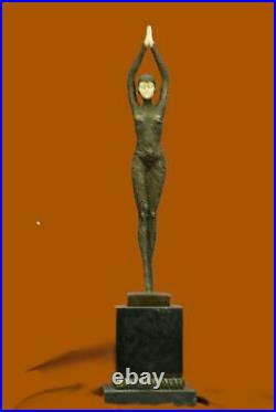 Art nouveau/deco statue de bronze par Chiparus Garçonne 1920 S Danseur Figurine Deal