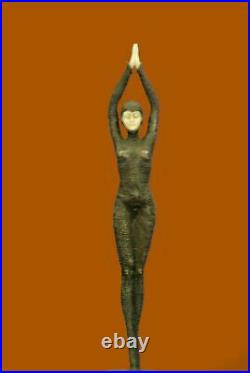 Art nouveau/deco statue de bronze par Chiparus Garçonne 1920 S Danseur Figurine Deal