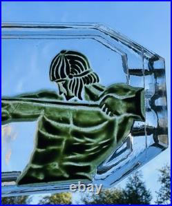 Ashtray Cendrier Art Deco Homme Athlete Archers Tireur A L'arc Greco Romain 1930