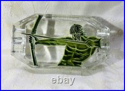 Ashtray Cendrier Art Deco Homme Athlete Archers Tireur A L'arc Greco Romain 1930