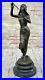 Attirant-Indien-Maiden-Avec-Flute-Bronze-Sculpture-Art-Deco-Collection-Figurine-01-ps