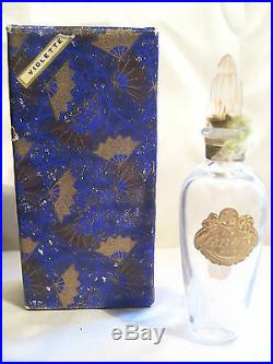 Au Louvre Violette Flacon De Parfum Viard Art Deco 1920 Vintage Perfume Bottle
