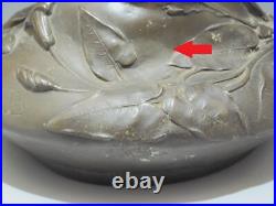 -BELLE AIGUIERE ART NOUVEAU en ETAIN PUR GARANTI Signée COLLECTION déco D